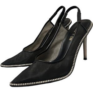 Winne Harlow x Steve Madden Rhinestone Heels